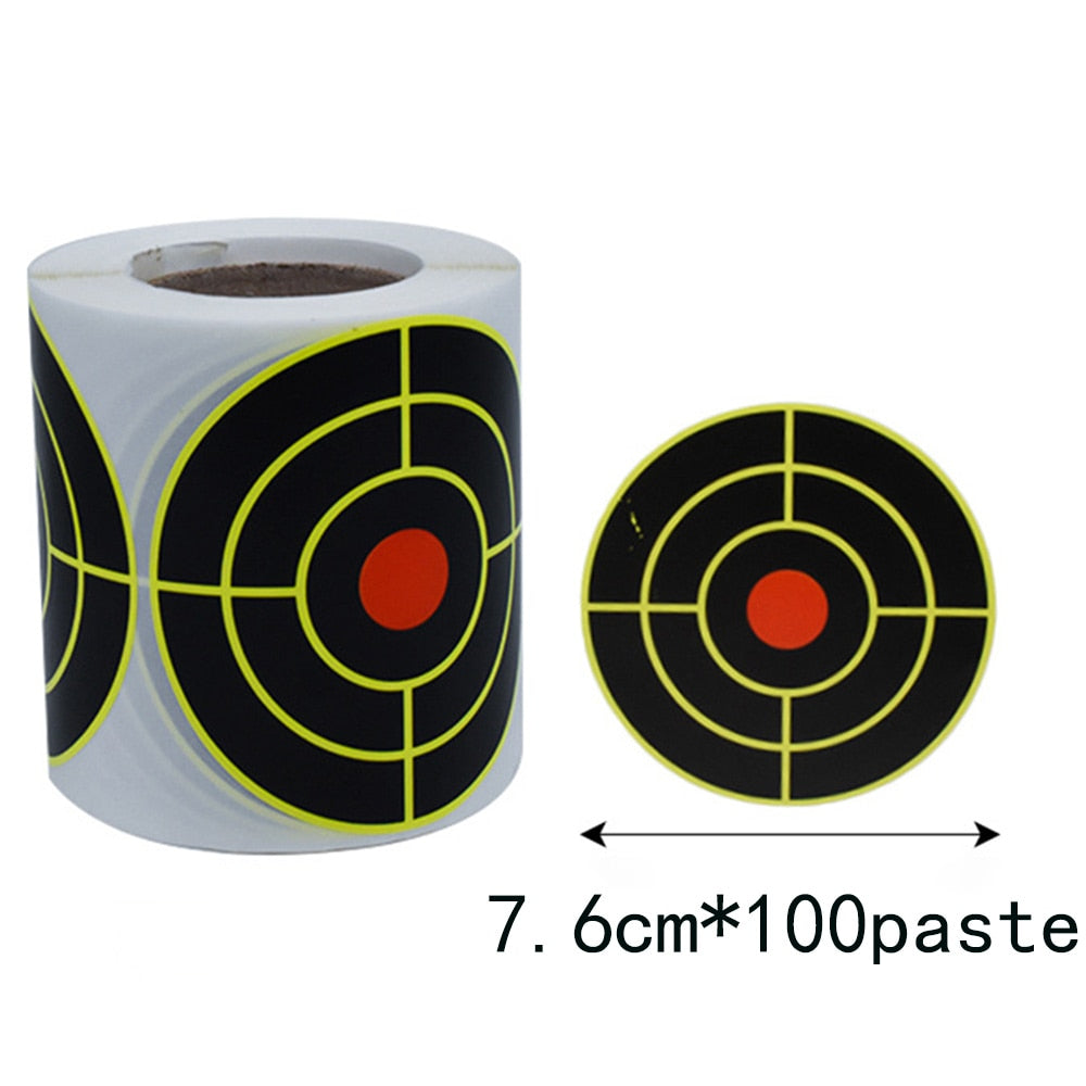 100 Pcs/Roll Yellow Red Shooting Target Stickers Training Supplies