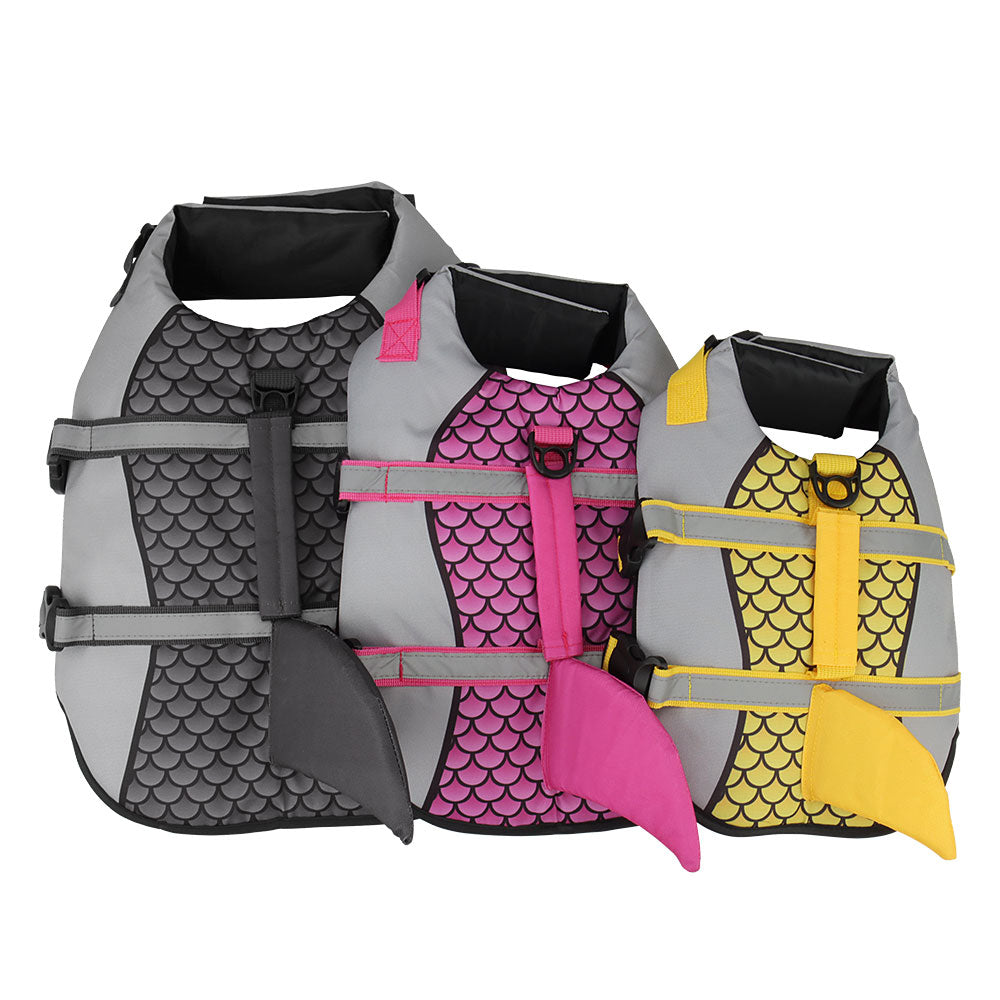 Pet Dog Life Jacket Vest Harness Shark