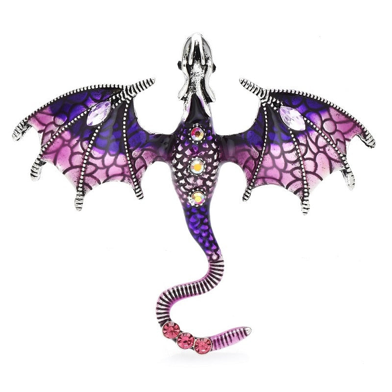 Dragon Brooches Multiple Colors