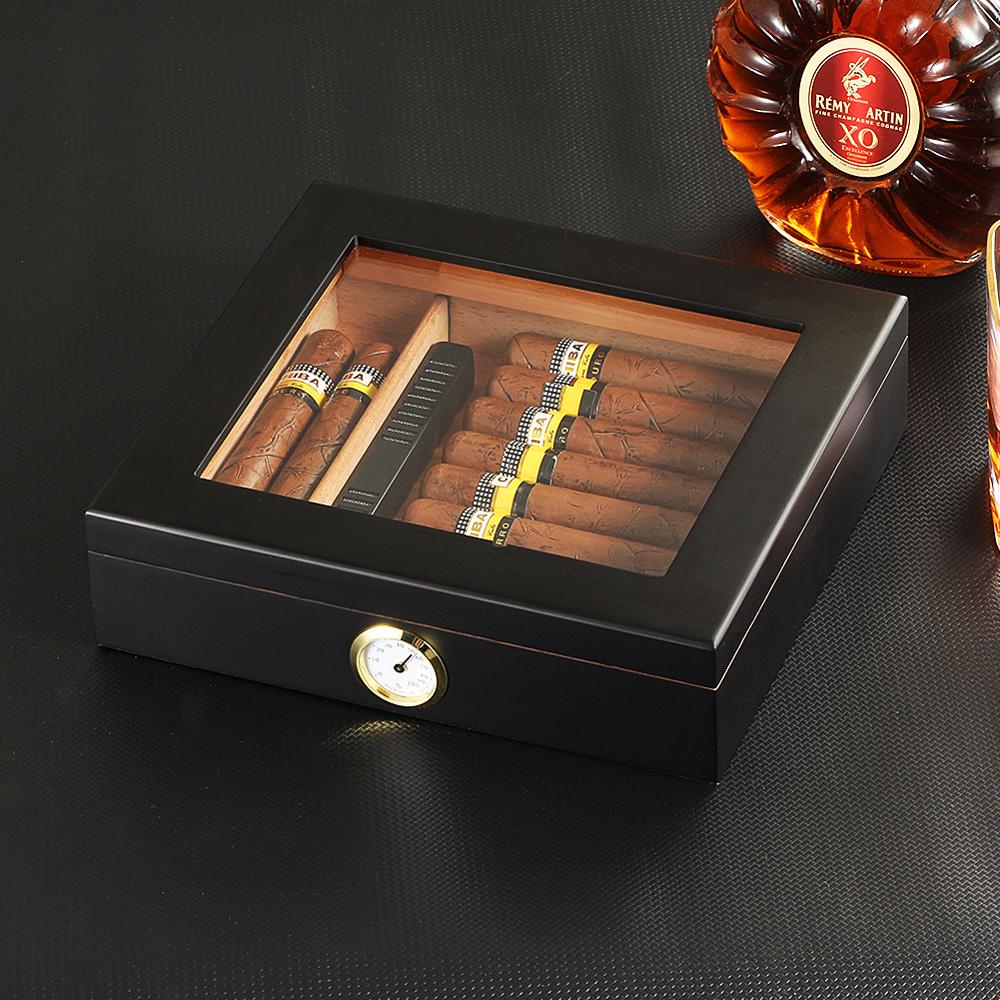 Cedar Wood Cigar Humidor Box Portable Travel Cigar Case