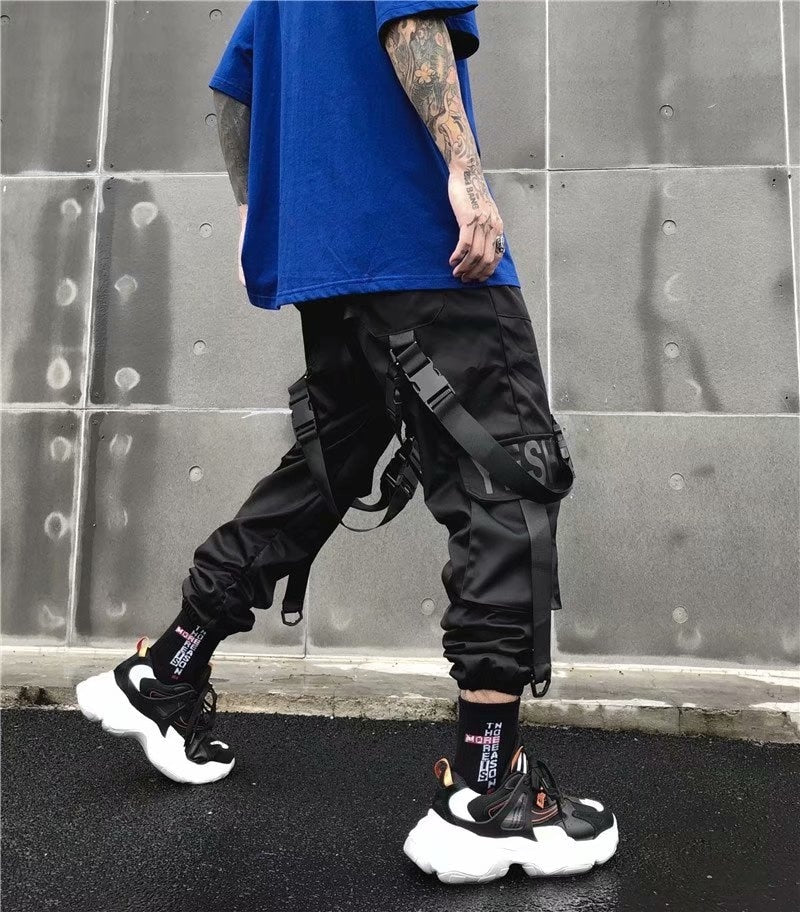 Joggers Cargo Pants Unisex Casual Hip Hop Streetwear Techwear