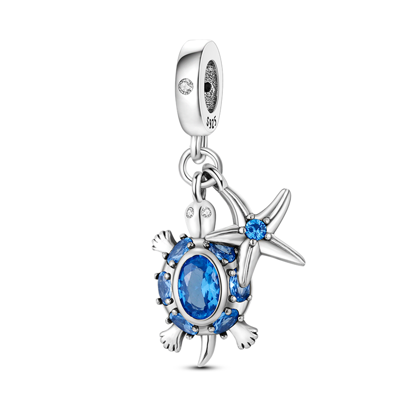 Charms 925 Evil Eye Owl Hot Air Balloon Blue Pandora Tortoise Heart