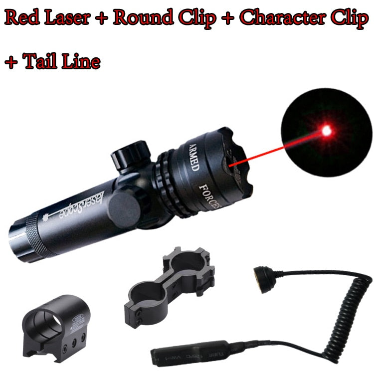 Tactical Hunting Red/Green Laser Dot Sight Adjustable