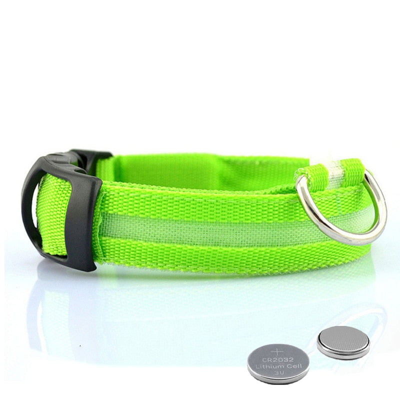 Led Dog Collar Light Night Luminous Pet Products USB Charging