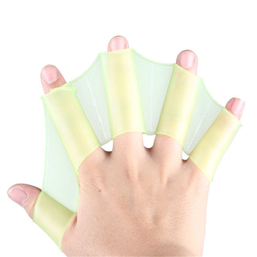 swimming hand finger fin learning swimming pool accessory