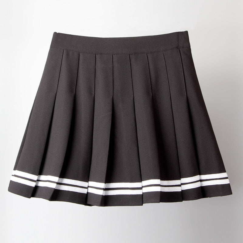 Black High Waist Mini Skirts Punk Gothic Streetwear Lolita Harajuku Skirt