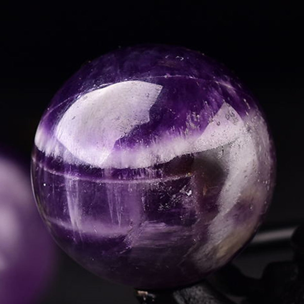 Natural Dream Amethyst Ball Polished Healing Crystal