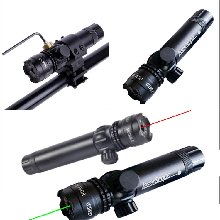 Tactical Hunting Red/Green Laser Dot Sight Adjustable