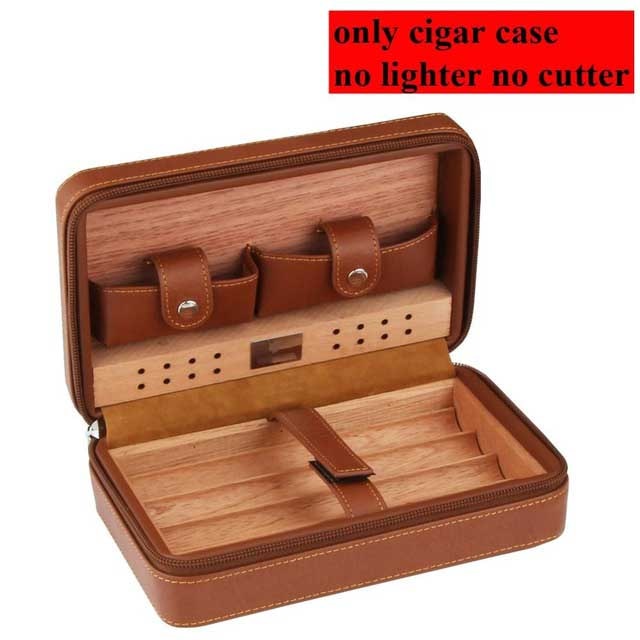 Portable Humidor Cigar Box Travel Cigar Case