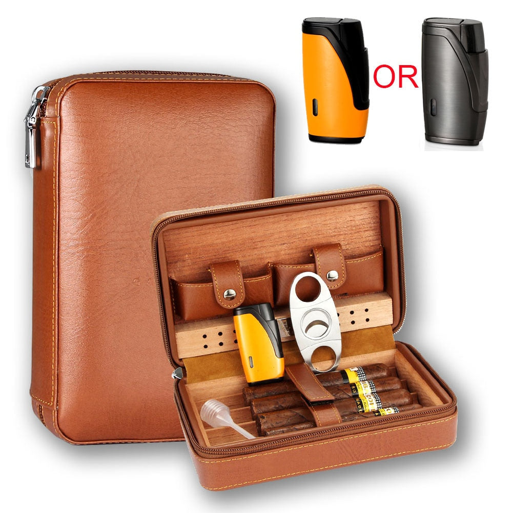 Portable Humidor Cigar Box Travel Cigar Case