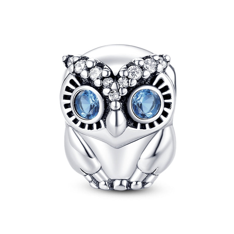 Charms 925 Evil Eye Owl Hot Air Balloon Blue Pandora Tortoise Heart