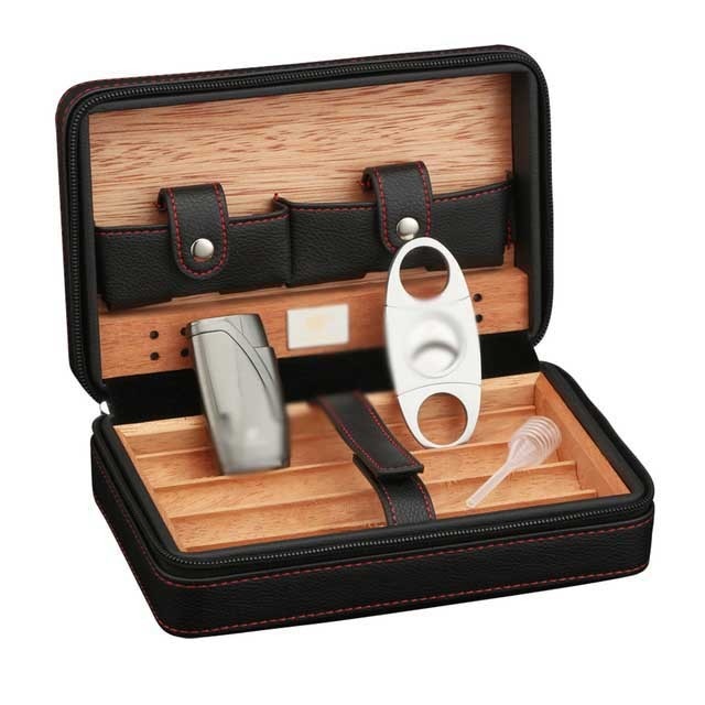 Portable Humidor Cigar Box Travel Cigar Case