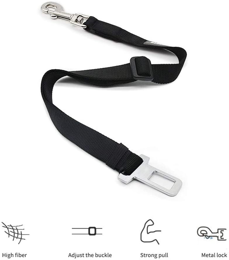 Adjustable Pet Cat Dog Car Seat  Belt Harness Lead Clip