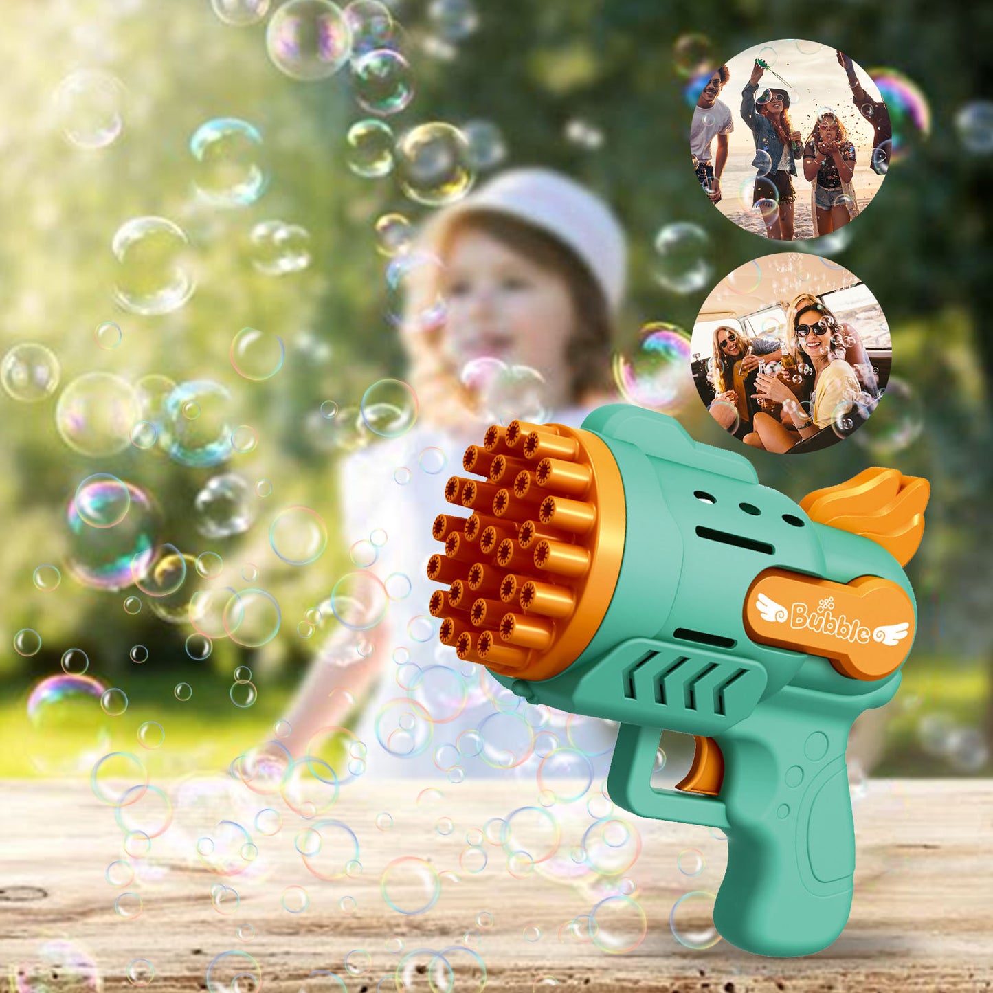 Bubble Gun Kids Toy Bubbles Machine