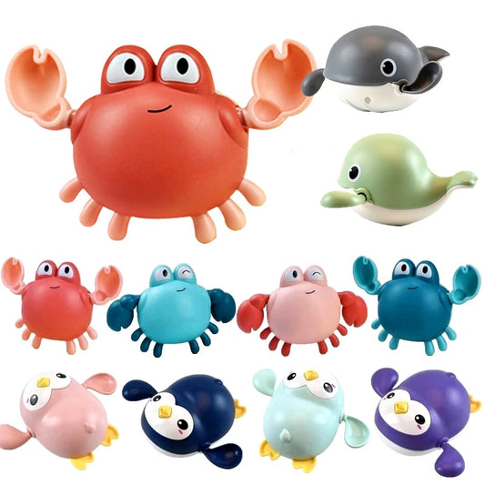 Baby Toys Bathing Ducks Cartoon Animal Whale Crab