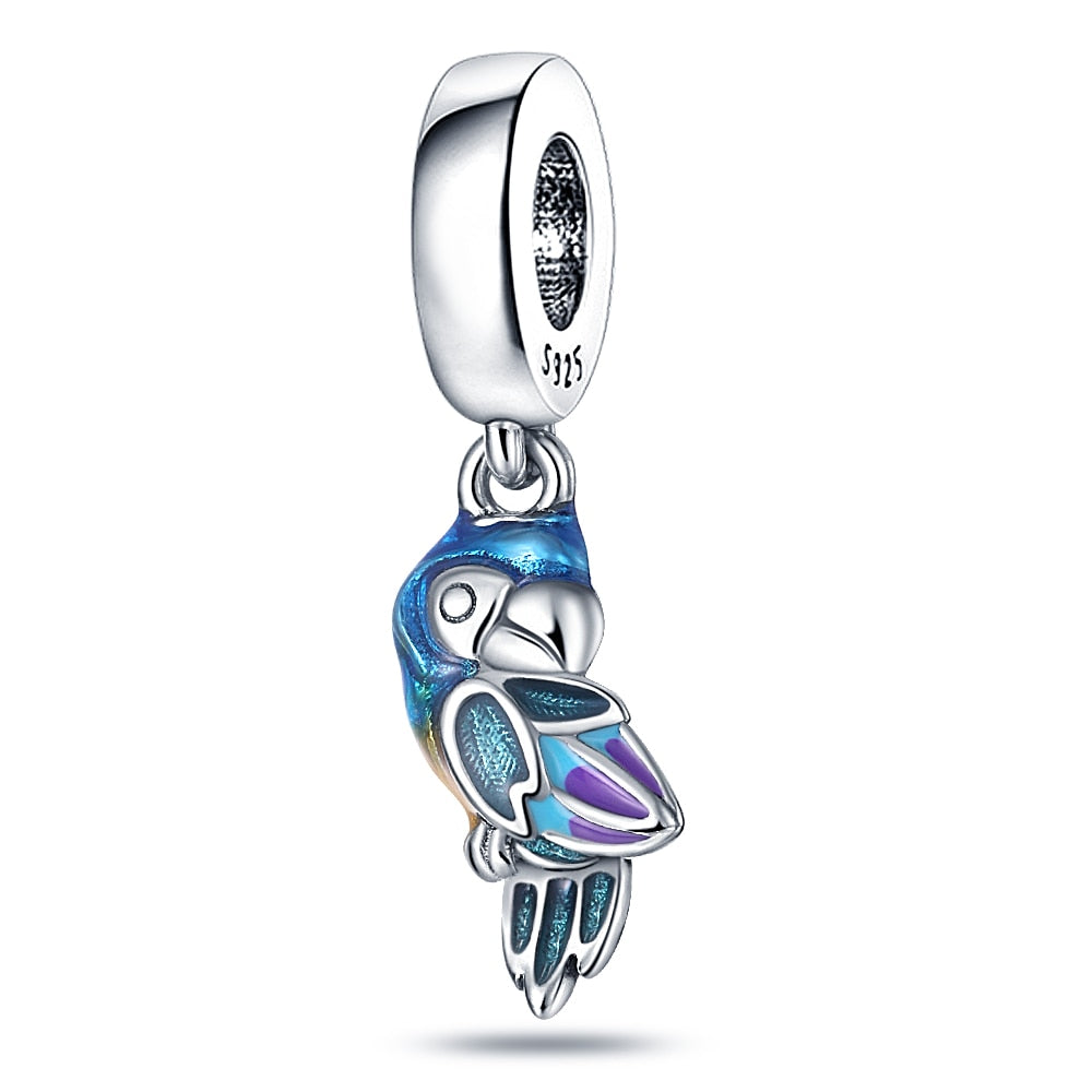 Charms 925 Evil Eye Owl Hot Air Balloon Blue Pandora Tortoise Heart