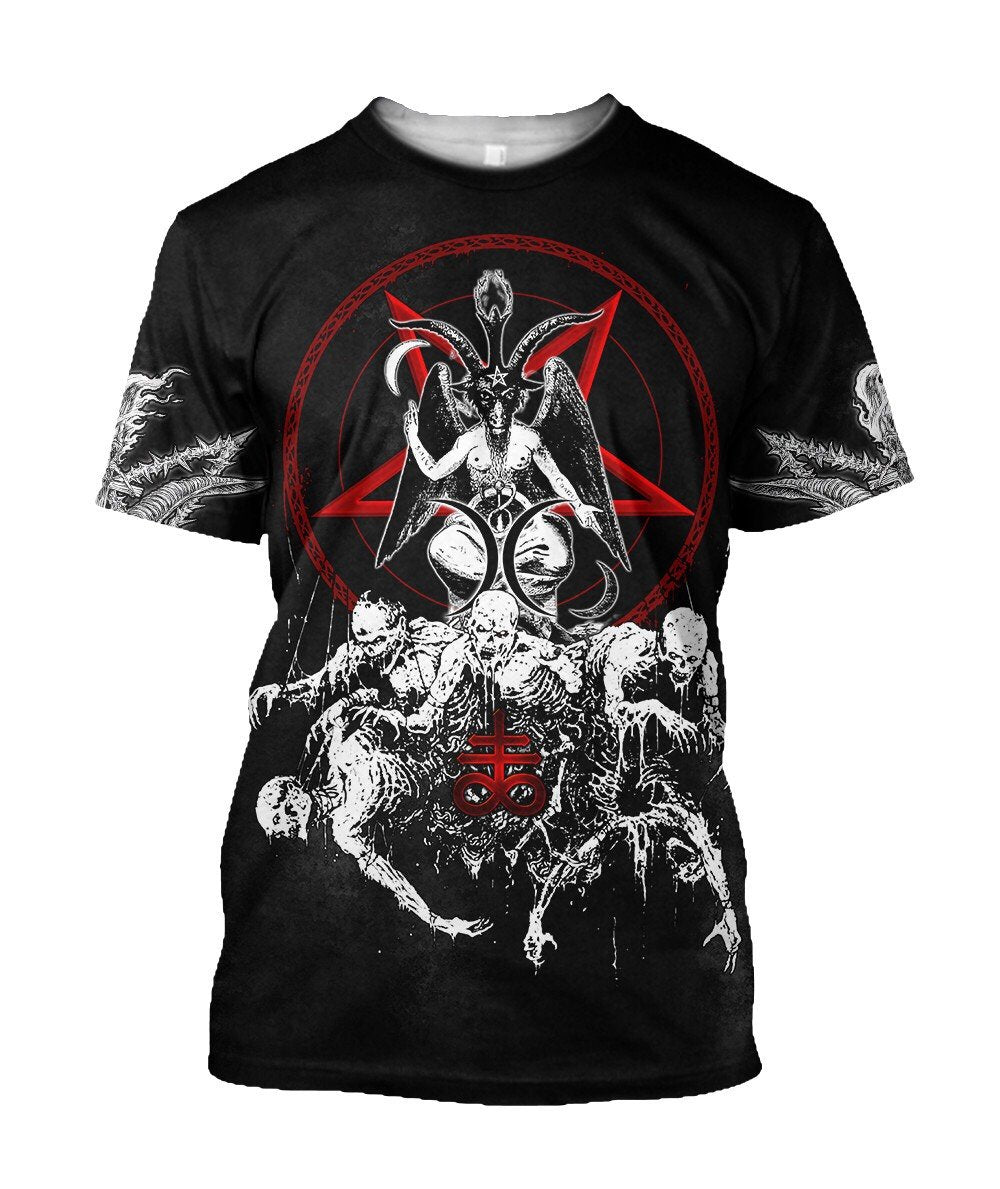 Baal Lucifer Devil Satan Nimrod Pagan Goth Religion Tee T Shirt