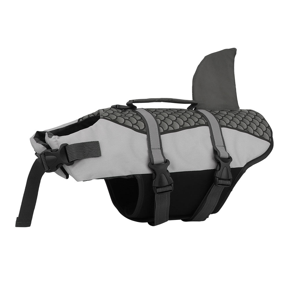 Pet Dog Life Jacket Vest Harness Shark