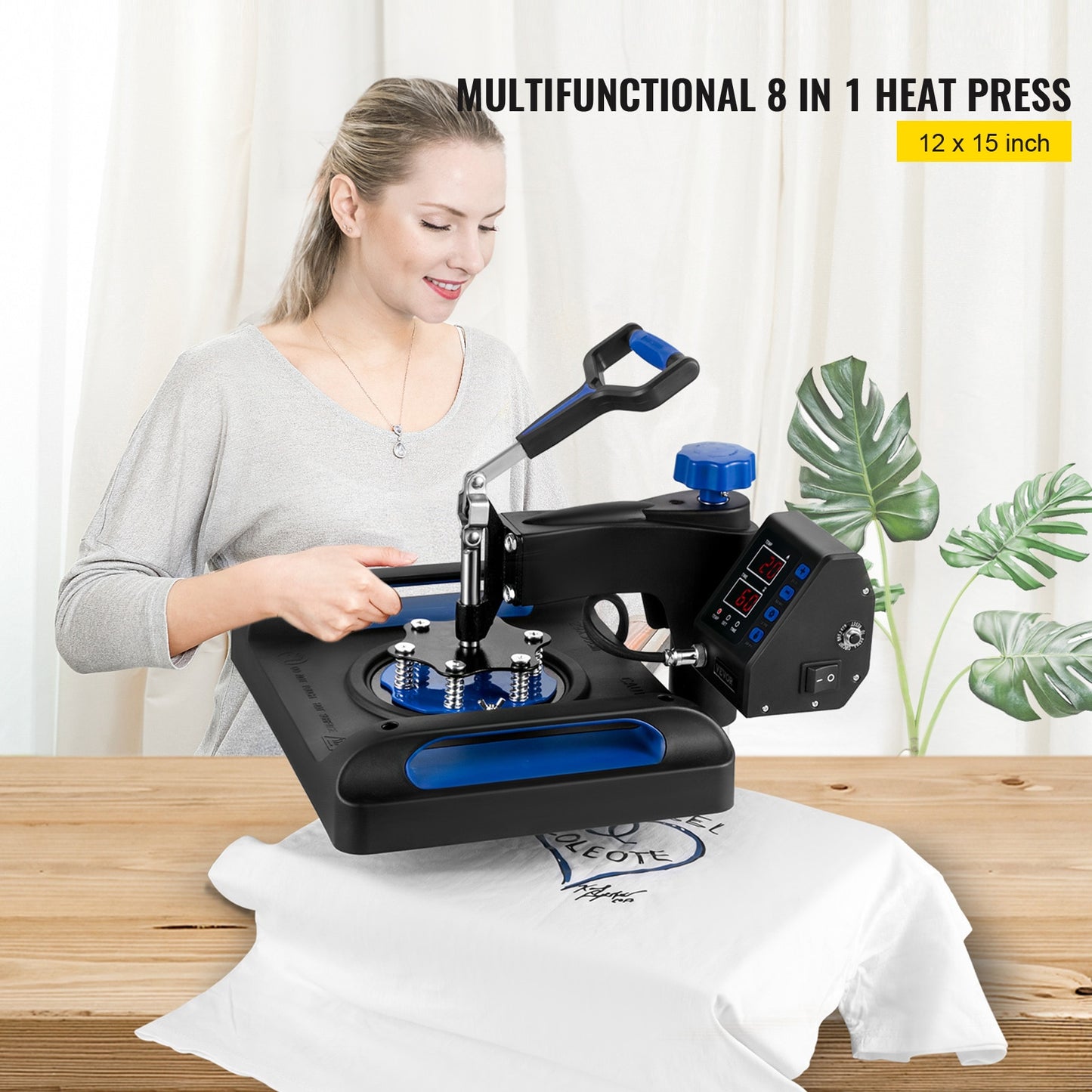 8 in 1 Heat Press Combo Machine 12x15 inch