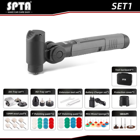 SPTA Cordless Mini Car Polisher 3.7V Micro