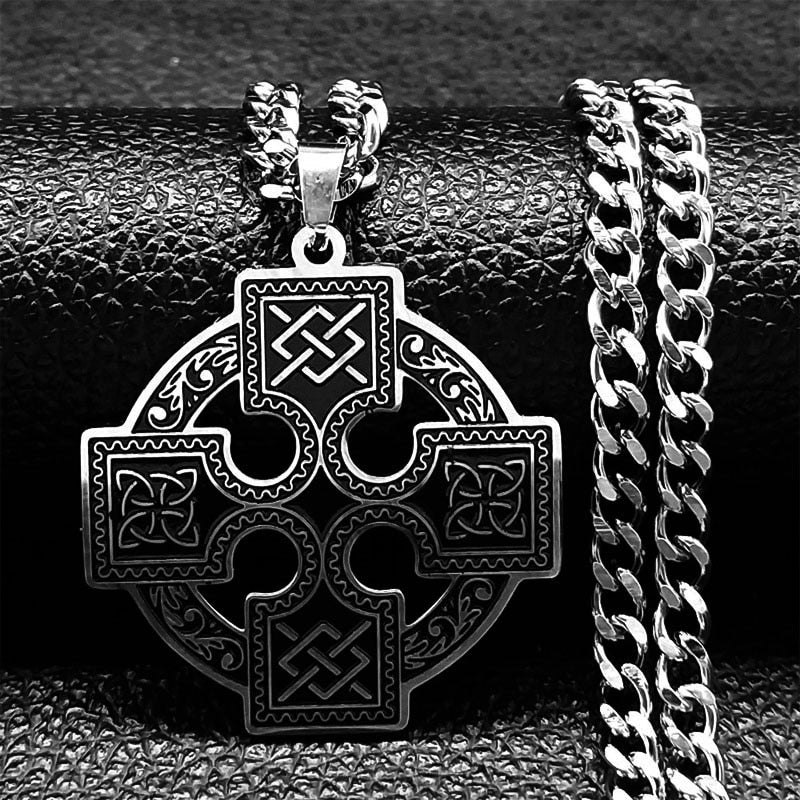 Viking Witch Celtic Knot Pendant Necklace Odin Gothic