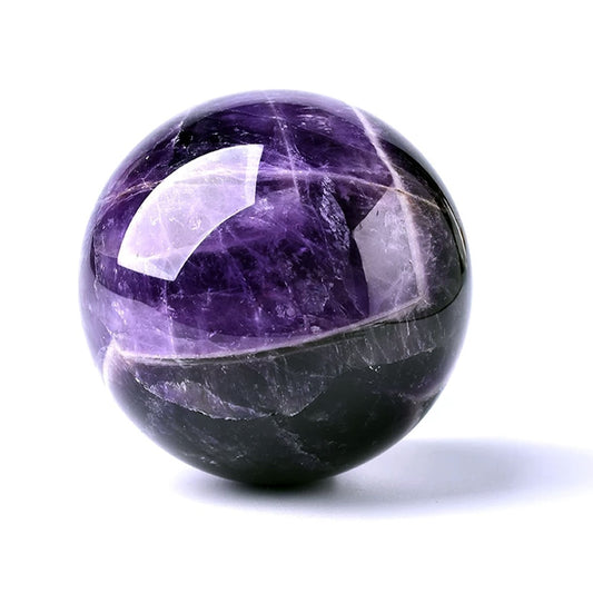 Natural Dream Amethyst Ball Polished Healing Crystal