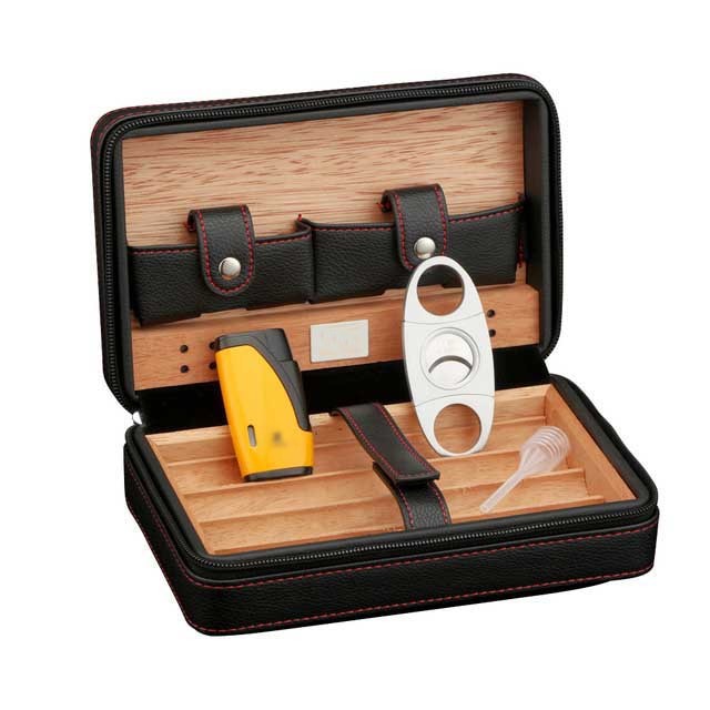 Portable Humidor Cigar Box Travel Cigar Case