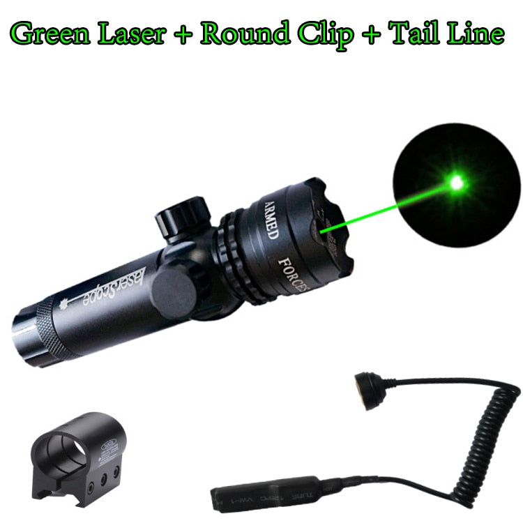 Tactical Hunting Red/Green Laser Dot Sight Adjustable