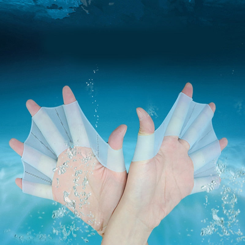 swimming hand finger fin learning swimming pool accessory