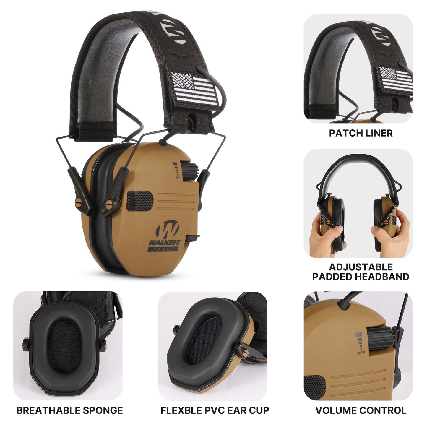 Shooting Ear Protection Safety Earmuffs Noise Reduction