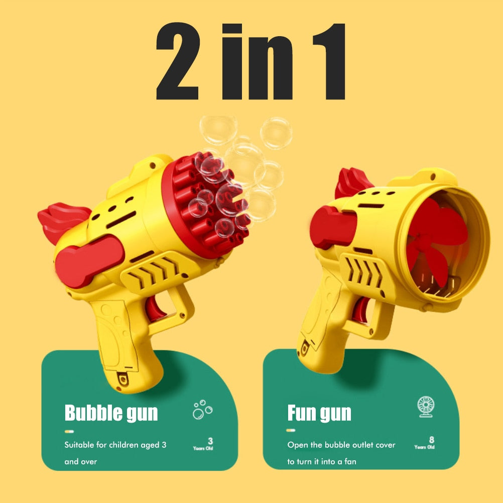 Bubble Gun Kids Toy Bubbles Machine