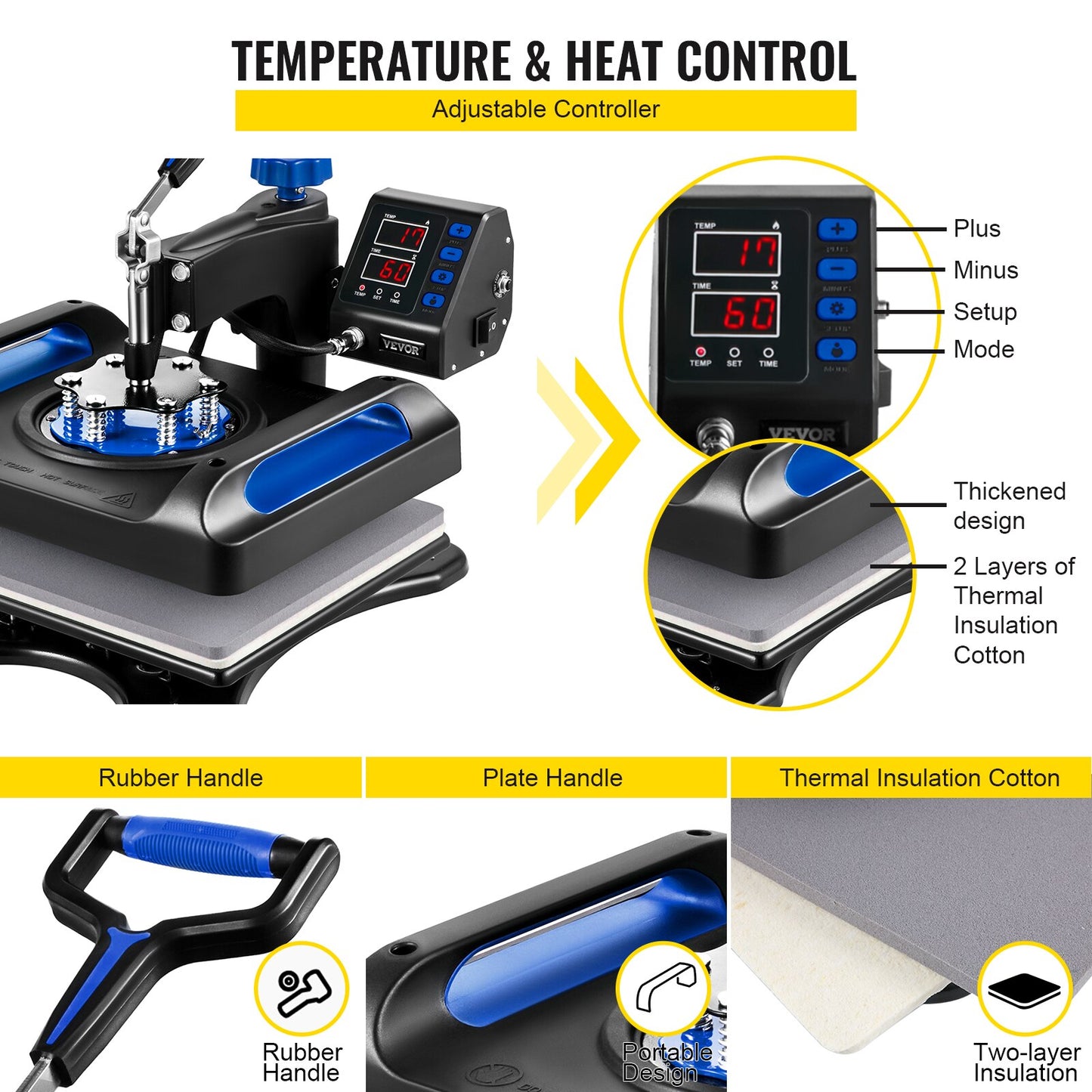 8 in 1 Heat Press Combo Machine 12x15 inch