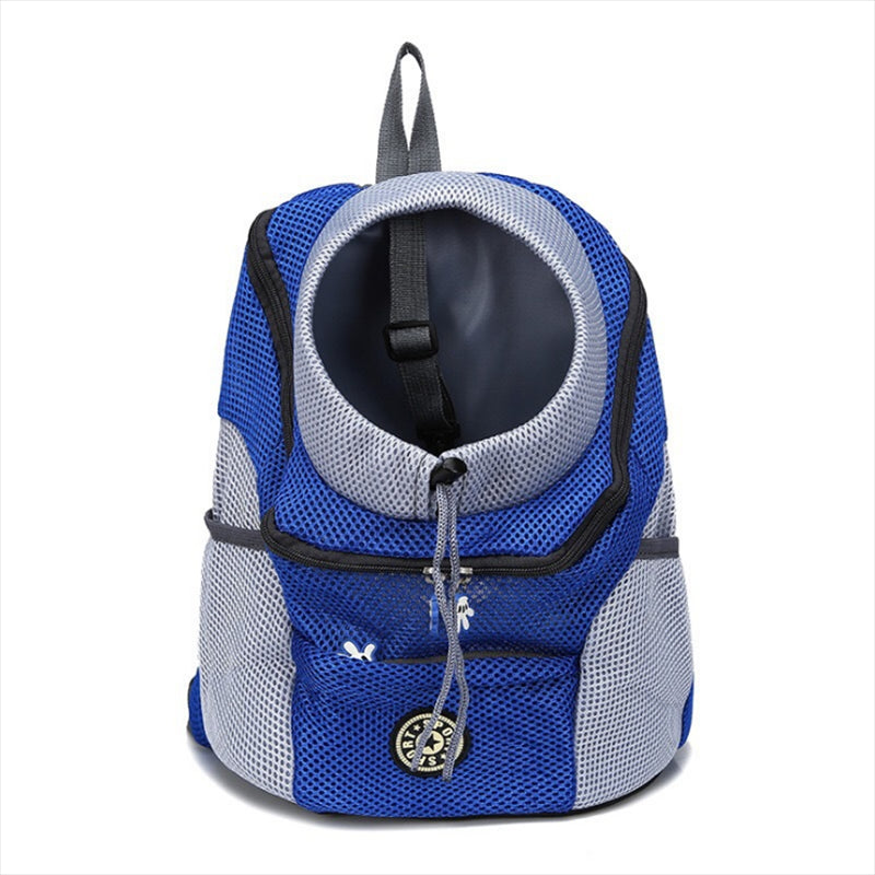 New Double Shoulder Portable Travel Backpack Outdoor Pet Dog Carrier Bag Pet Dog Front Bag Mesh Backpack