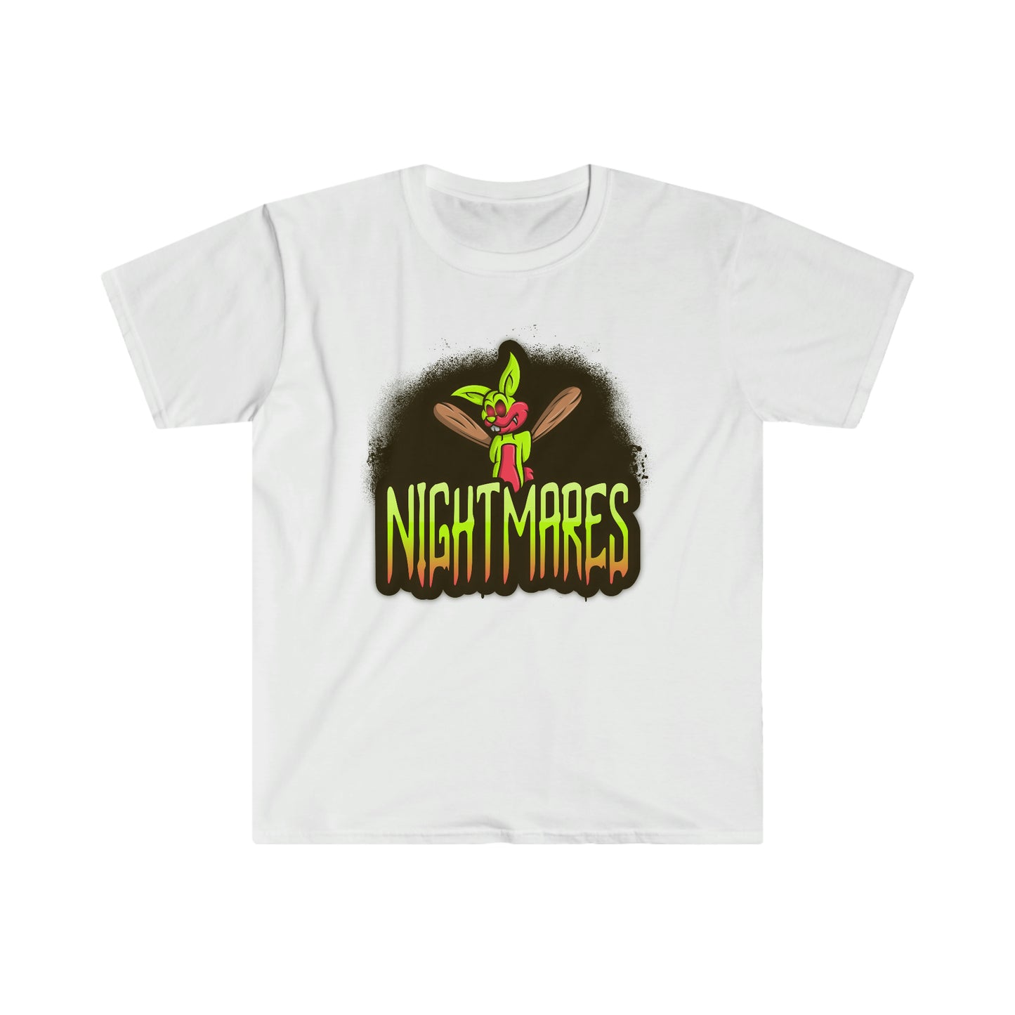 NIGHTMARES EVIL RABBIT BUNNY BALLBAT Unisex Softstyle T-Shirt