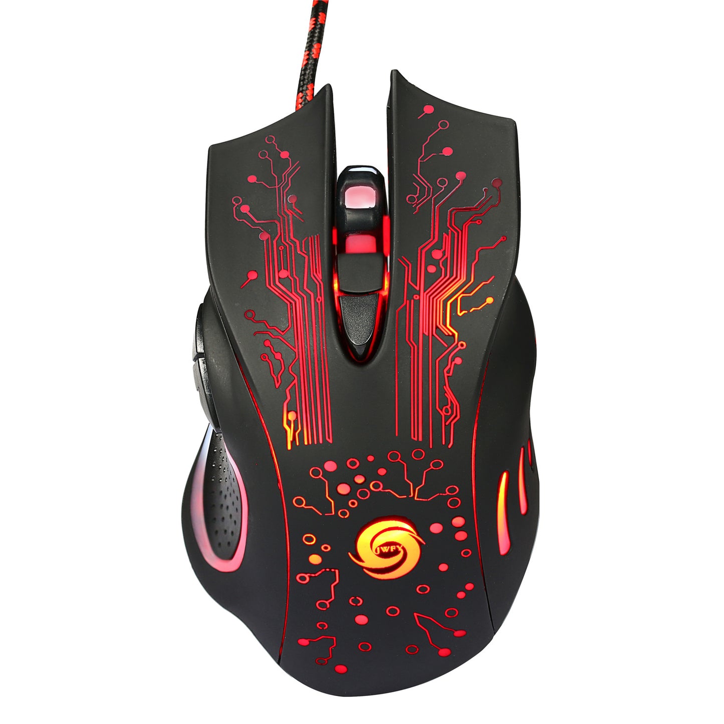 USB Wired Gaming Mouse Adjustable 7 Buttons LED Backlit