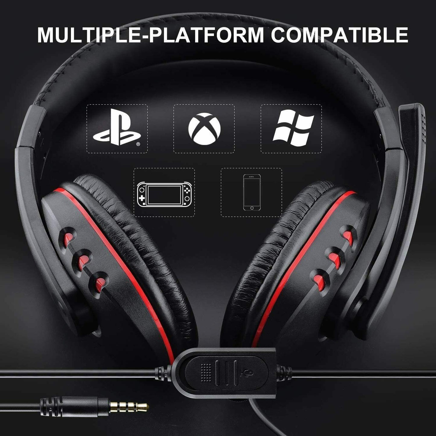 Pro Gamer Headset For PS4 PlayStation 4 Xbox One & PC