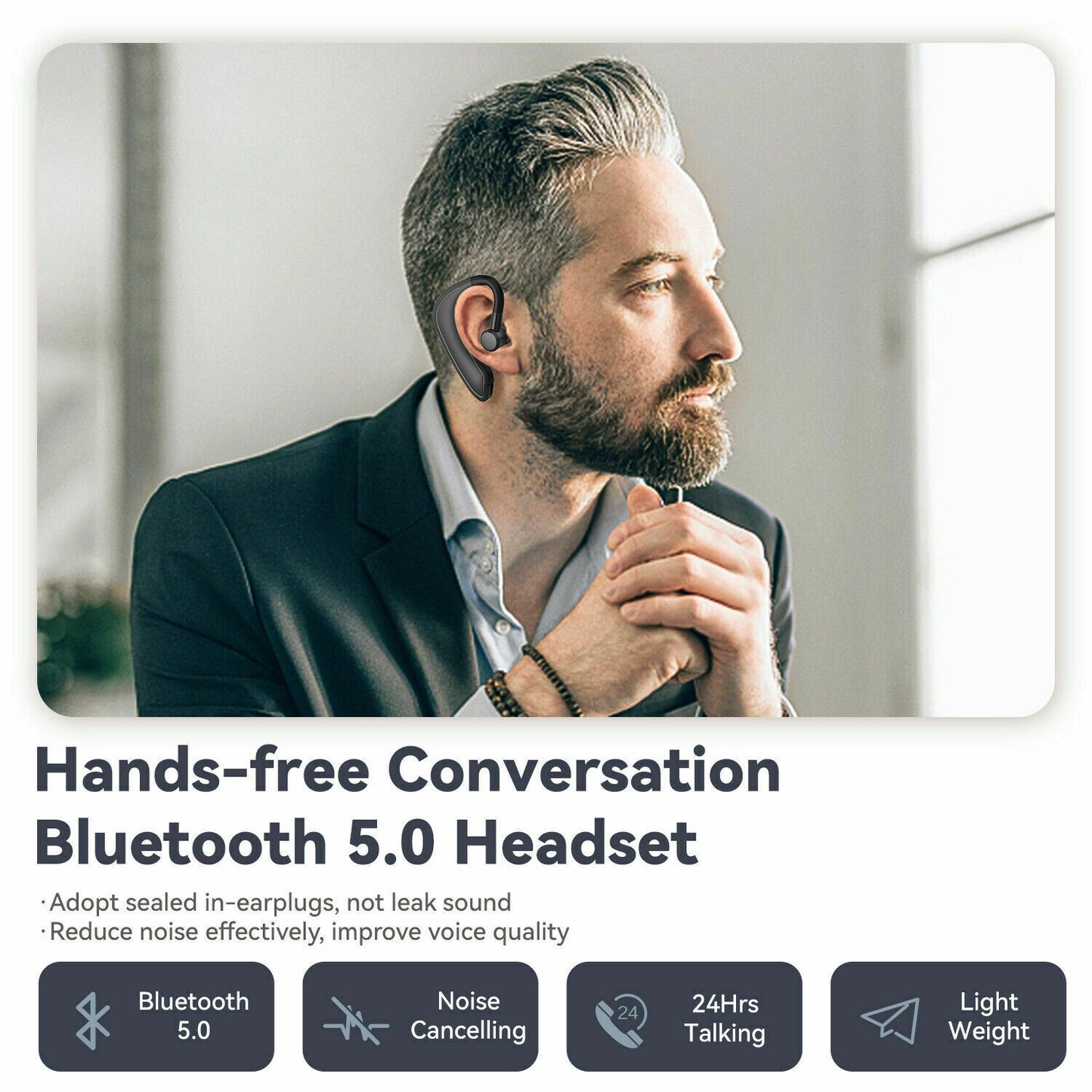 Bluetooth 5.0 Earpiece Wireless