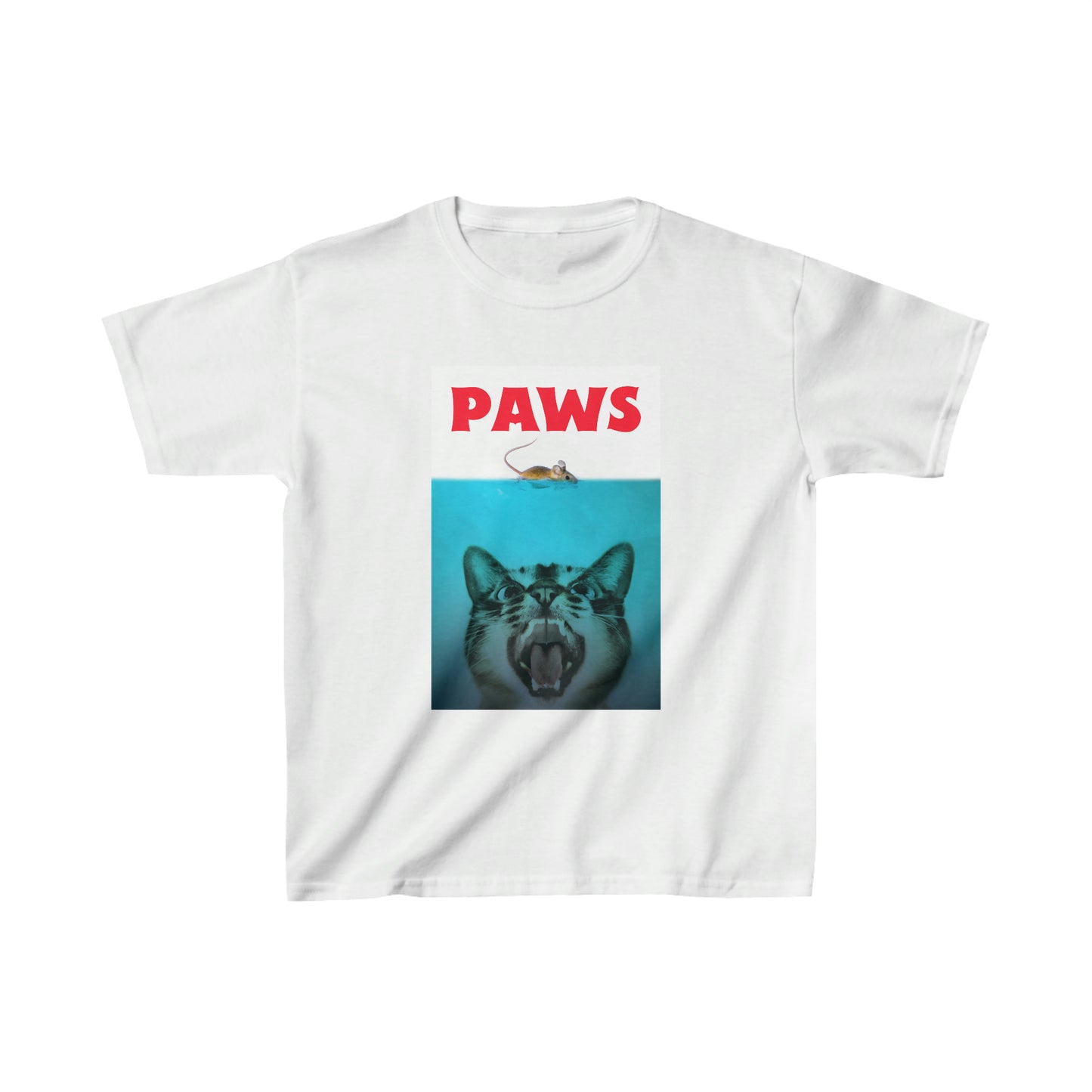 PAWS CAT AND MOUSE CUTE Kids Heavy Cotton™ Tee